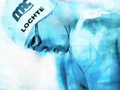 Ryan Lochte design double exposure graphic invitational lochte los angeles photoshop ryan sports swimming usa