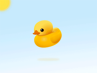 Floating Duck duck icon photoshop puppet rubber sunshine zklm0000