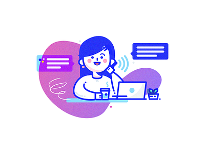 Voice assistants empowered life ai illustration voice assistants