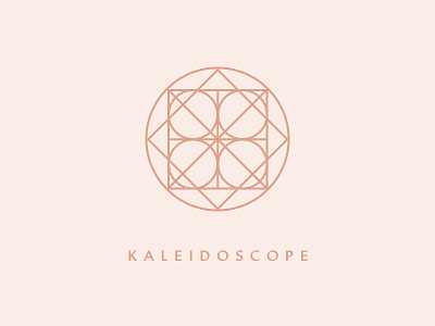 Kaleidoscope Logo brand geometric identity kaleidoscope logo shapes typography