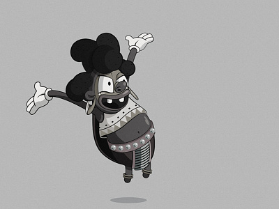 African Tribe vintage cartoon character african cartoon character fun funny happy oldschool smile tribe vintage
