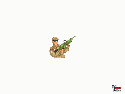 Shooter cartoon character creative idea daily fun draw drawing emote fun funny gun shooter sniper twitch twitchemote