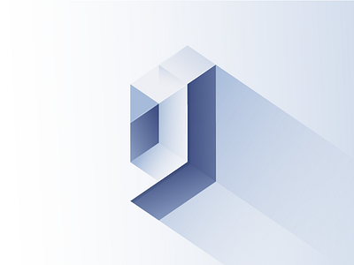 g blue gpolygon icon illustrator logo