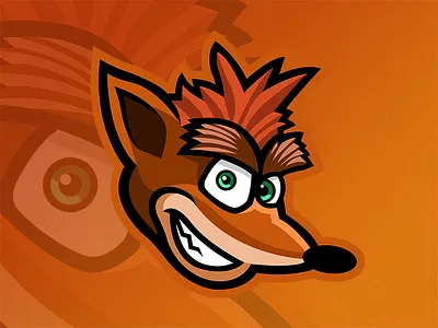 Crash Bandicoot Mascot Logo bandicoot coco crash logo mascot