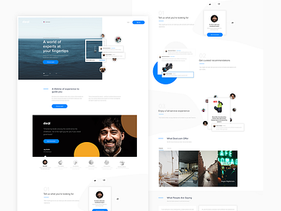 Deal - A lifetime of experience to guide you consultant design ecommerce help interface landing ui ux web yatch