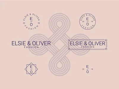 Elsie & Oliver Fashion adobe illustrator badge branding daily logo challenge flat art flat illustrator graphicdesign illustration logo vector vector art