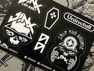 J!NX Sticker Pack Vol. 1 art illustration photoshop stickers videogames
