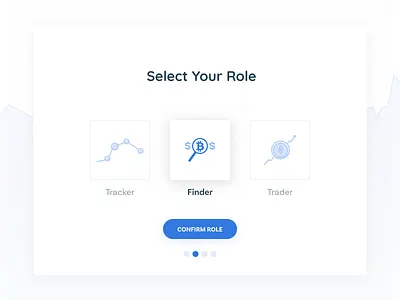 Select User Type bitcoin cypto currency finder select tracker trader type ui user ux vector