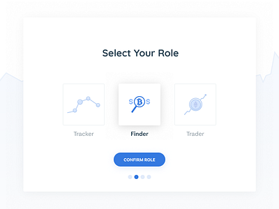 Select User Type bitcoin cypto currency finder select tracker trader type ui user ux vector