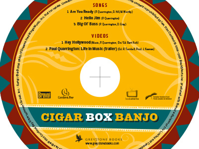 Cigar Box Banjo: Notes on Music and Life album design cd design illustrator indesign