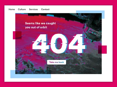 Daily UI #008 - 404 page 404 blue daily ui dailyui error red