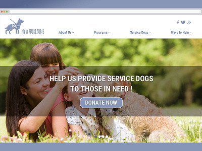 New Horizons - Homepage branding graphic design ui design ux design