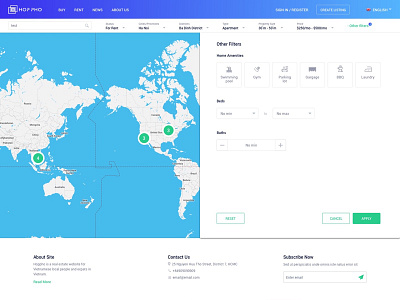 Filter filter house listing map property ui ux website
