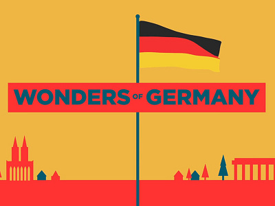 Wonders of Germany 2d animation 3d animation after effects animation cinema 4d illustration motion design motion graphics