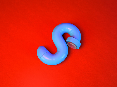 S = Sex Toy 36 days of type 3d cinema4d illustration render s sextoy type typography c4d