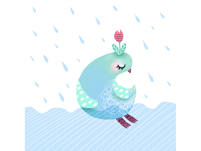 Duck art book illustrations children duck illustration illustrator kidillustrations raining sea spring tulip water