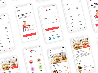 Food finder app concept app design food app ui ui design user interface user interface design ux