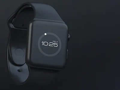 iWatch Interface all black everything dark ui iwatch stealth time watch