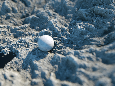 hidden pearl 3d art c4d nature octane
