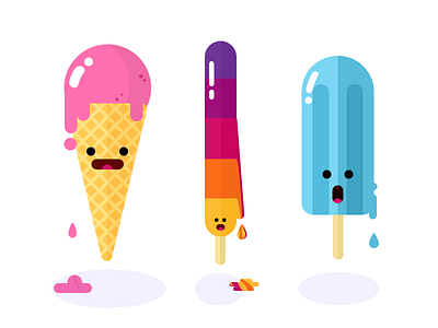 We're melting in San Francisco icecream melting popsicle