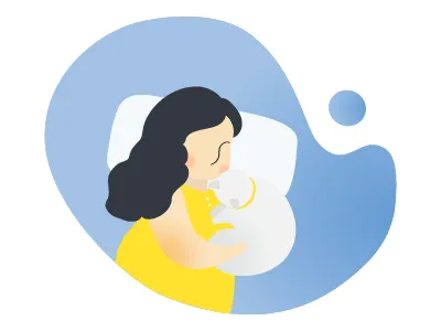 Sleeping with a Cat animal cat illurstration pet