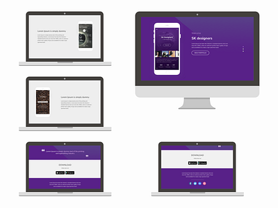 Web design simple website template.