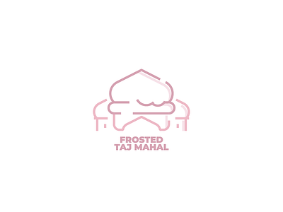 Logo Challenge | Cupcake bakery cupcake dailylogo dailylogochallenge flat frosted logo logomark logotype sweet taj mahal