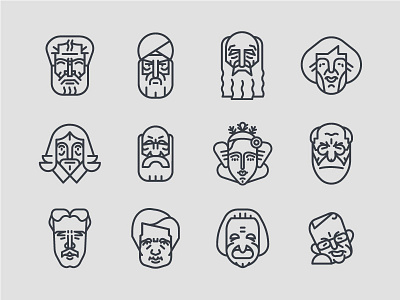 Scientists Icons ancient greece astronomy computer science evolution icons inventors maths medicine persia philosophers physics scientists