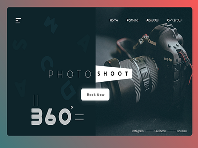 book for your photoshoot appdesign interface ui uidesign uitrends userexperience userinterface ux uxdesign webdesign webdesigner websitedesign