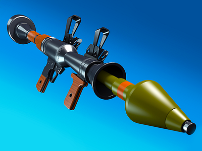 Fortnite RPG 3d c4d cinema 4d fortnite render rocket launcher rpg tutorial weapon