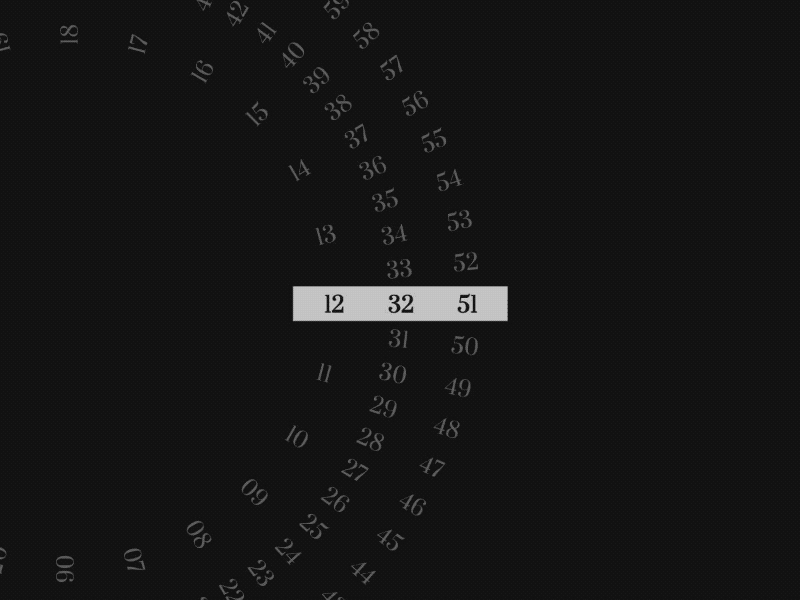 Circling Clock animation clock js p5