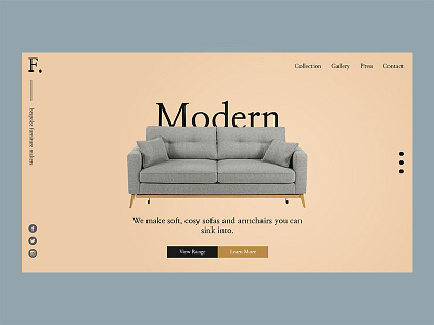 Minimalistic bespoke furniture concept. business clean dark design flat graphicdesign minimal simple web webdesign webdesigner webdevelopment