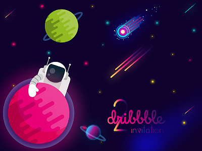 Dribbble Invitation dribbble dribbble invitation invitation space