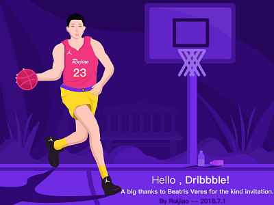 Hello,Dribbble ! -- Ruijiao 2018.7.1