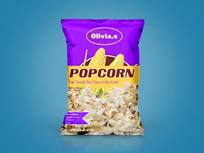 Popcorn Packet adobe illustrator adobe photoshop creative design packaging design popcorn packet design