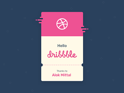 Hello Dribbble community first shot hello new welcome