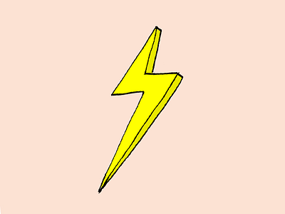 Bolt / mood graphic design illustration
