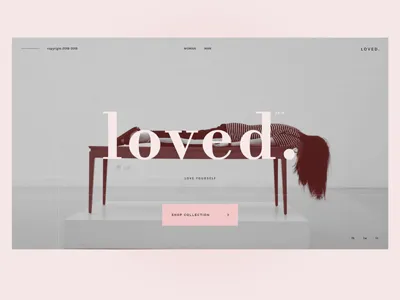 loved. bodoni design fashion layout lookbook minimlist typography ui