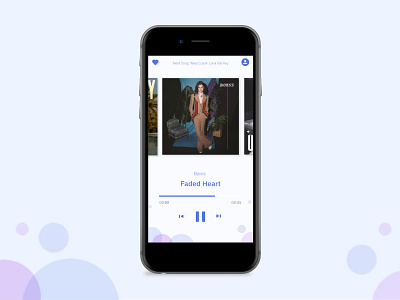 Music Player design interface ixd mobile music product ui ux visual design website