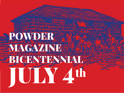 Bicentennial Celebration Cover america bicentennial blue celebration duotone holiday independence magazine merica powder red white