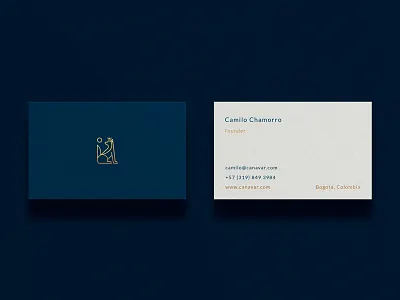 Canavar Business Card branding businesscard identity logo paper stationery type