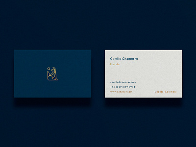 Canavar Business Card branding businesscard identity logo paper stationery type