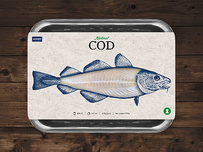 Lerøy Natural Fish branding fish norwegian packaging sea vintage