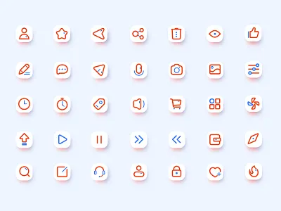 Icon design app buttons color design icon ios iphone lovely system ui