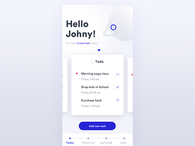 Todo List app interface ios mobileapp schedule task tasks todo ui uidesign