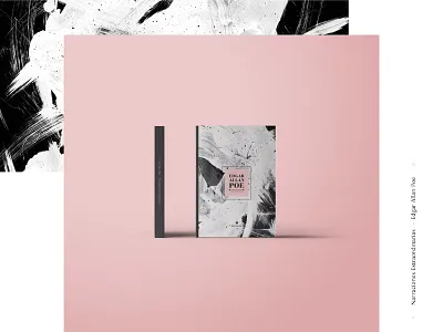 Poe book II abstract book branding cover dark design editorial layout poe type typography