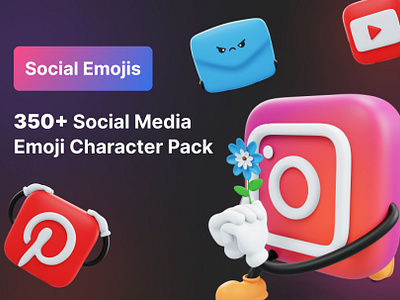 Social Media Emoji Character