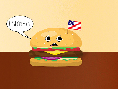 Hamburger from Hamburg burger fastfood food hamburg hamburger illustration jezovic origins vector