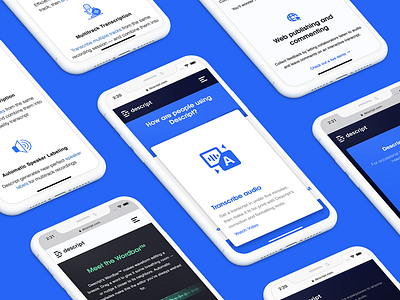 Descript Website design: landing page home page ui design home home page homepage landing landing page landingpage site uidesign uiux userinterface uxui web design web page web site webdesign webpage website