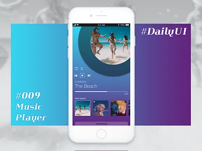 Daily UI #009 Music Player app daily music player ui